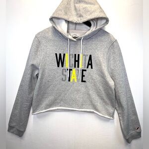 League Wichita State University WSU Women’s Cropped hoodie sweatshirt size Large